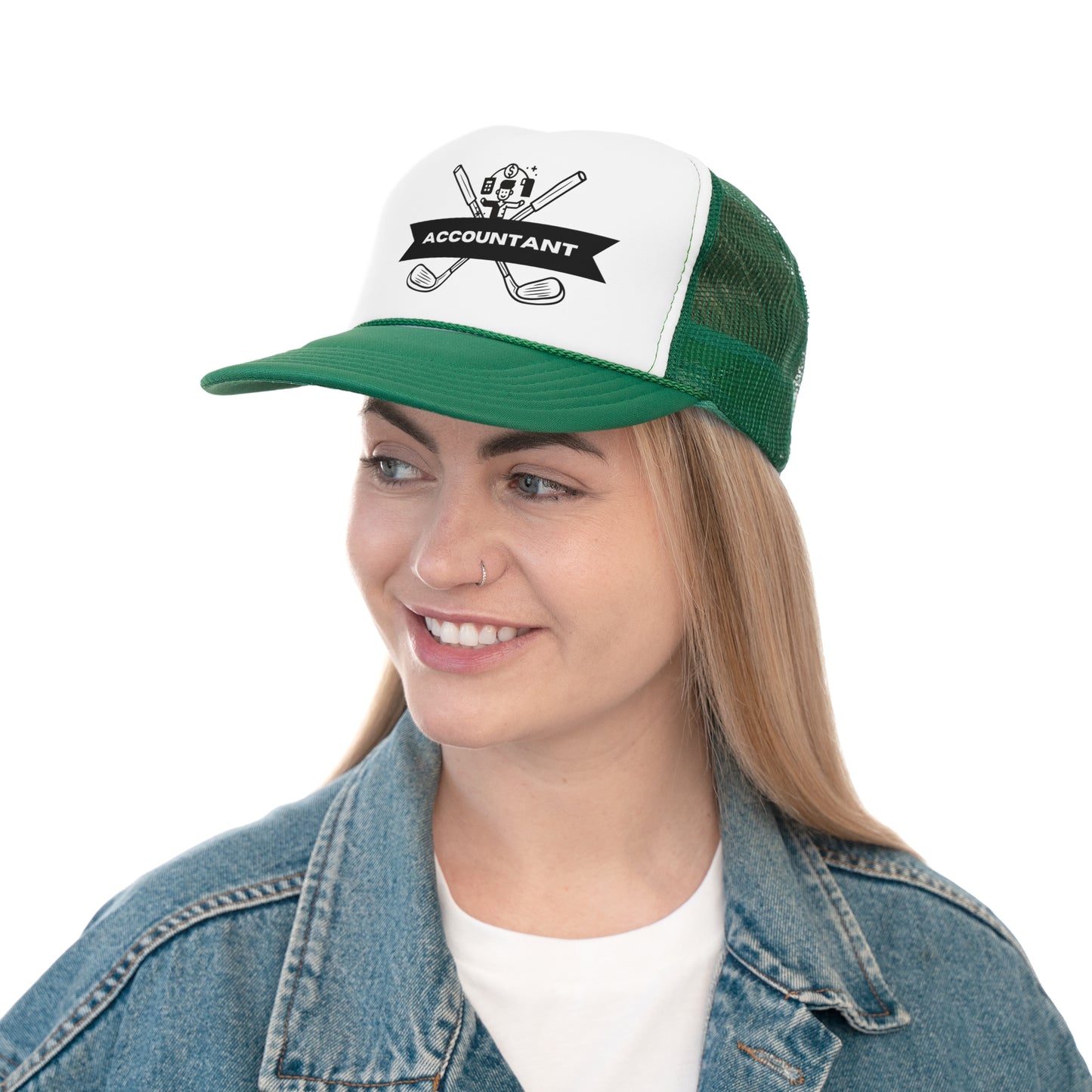 Accountant-Golf Themed Trucker Cap